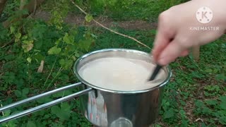 Cooking up a pot of delicious 😋 hot cocoa