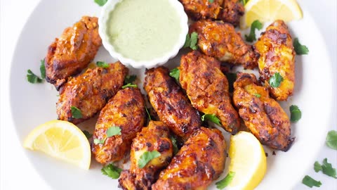 Tandoori chicken wings