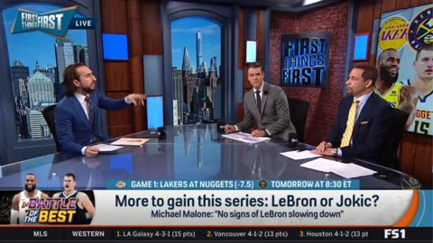 FIRST THINGS FIRST LeBron will outperform Joker! - Nick expects Lakers to beat Nuggets in Game 1