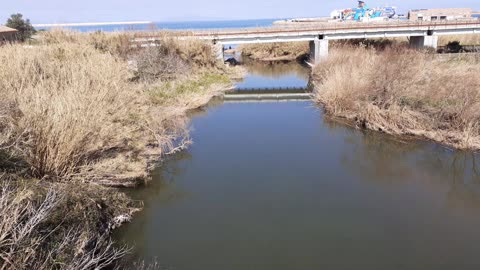 View from the right of the roman bridge