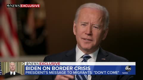 PINO CHINA Joe biden lying again he told illegal aliens to come