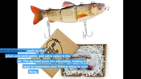 Buyer Reviews: Fishing Lures Tackle Box Bass Fishing Kit,Saltwater and Freshwater Lures Fishing...