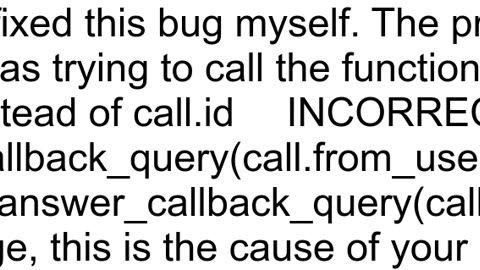 Bad Request query is too old and response timeout expired or query ID is invalid