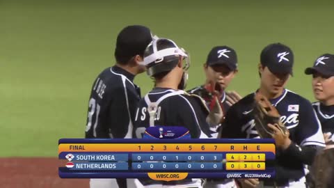 Highlights_ 🇰🇷 Korea vs. 🇳🇱 Netherlands - WBSC U-23 Baseball World Cup - Opening Round