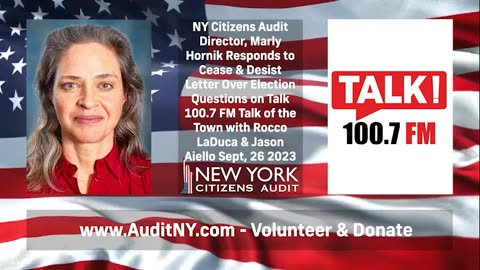 NYCA Director Marly Hornik Responds to Cease & Desist Letter Over Election Questions 9-26-2023