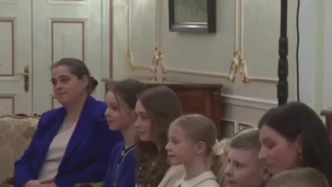 Putin meets with some of the children of fathers