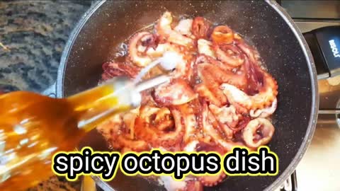 Spicy 🔥 octopus 🐙 dish | try it |