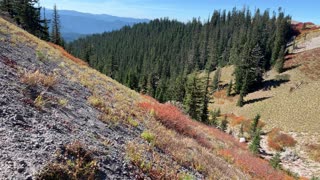 Oregon – Mount Hood – Trail Perspective Side View while Climbing – 4K