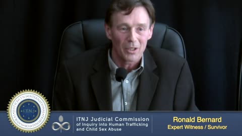Ronald Bernard - Fmr. Dutch Banker - Commission of Inquiry into Human Trafficking.