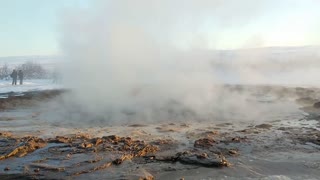 Iceland Water eruption