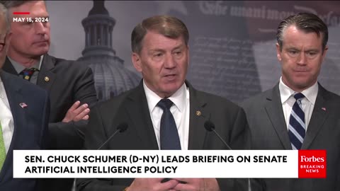 Chuck Schumer Leads Press Briefing On Senate's Artificial Intelligence Policy