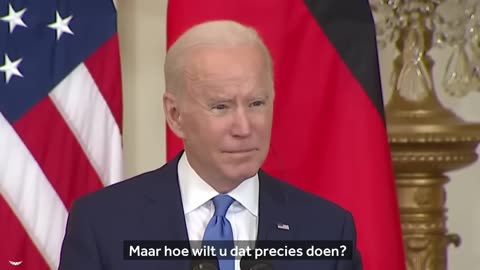 President Biden : Say that He Would Blow Up the North Stream 2?