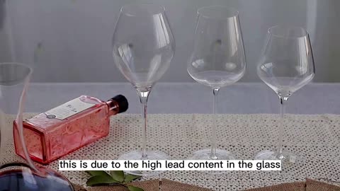 Red Wine Decanter + Glass Crystal Wine Glass