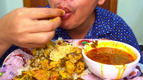 very spicy Pork with rice eating & Spicy Sauce | Kong Boraraksmey Eating Mukbang
