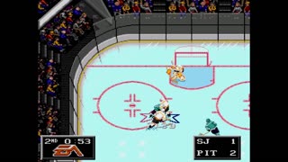 NHL '94 Franchise Mode 1988 Regular Season G22 - Len the Lengend (SJ) at Chris O (PIT)