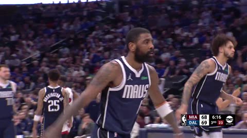 Kyrie Irving gives Dallas their first lead! MIA-DAL