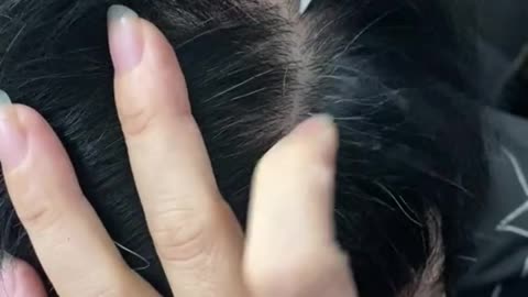 Pluck gray hair in a healthy way #1