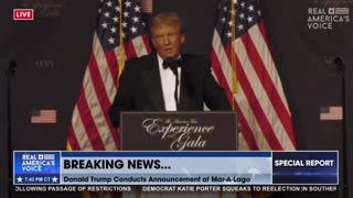 Trump's Speech 11.18.22 Maralago got cut off what are they affraid of