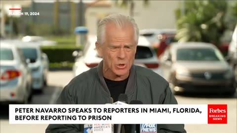 BREAKING: Peter Navarro Speaks To Reporters Before Reporting To Prison For Contempt Of Congress