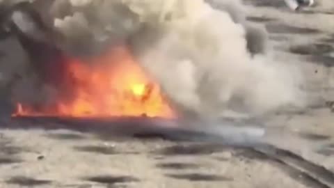 Insane Detonation of a Russian T80 Tank