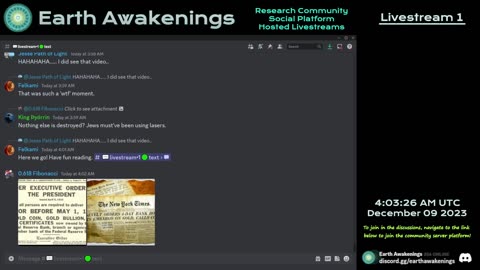 Earth Awakenings - Livestream 1 - #1337