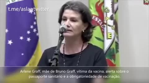 015 - Covid - Mãe de vítima da vacina luta contra o passaporte sanitário