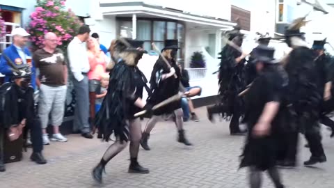 Beltane Border Morris - Tolmen Stone - Ferryboat Inn - Shaldon, Devon - 2013