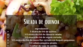 SALADA DE QUINOA - DELICIOSA!