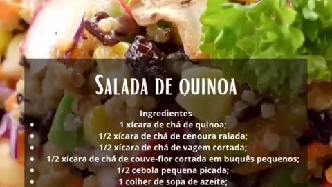 SALADA DE QUINOA - DELICIOSA!