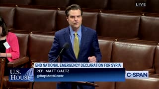 Matt Gaetz: END the 2004 Syrian National Emergency Declaration!