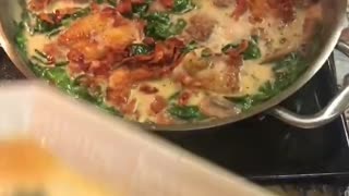 Chicken Thigh Florentine With Recipe