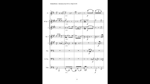 Johannes Brahms – Intermezzo, Op. 119, No. 1 (Brass Septet + Flute)
