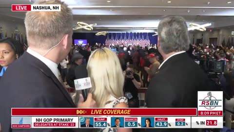 Trump's Victory Watch Party ; New Hampshire