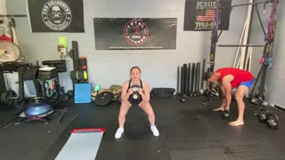 Exercise Technique #12 Kettlebell: Goblet Squat Jump