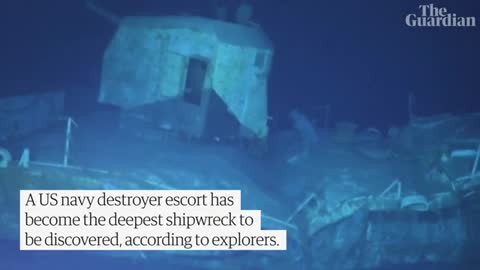 US navy destroyer escort becomes deepest shipwreck ever discovered