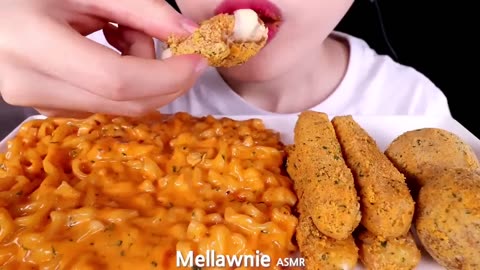 Cheesy Delight Cheesy Carbo Fire Noodles, Cheese Balls, and Cheese Sticks ASMR Eating Sounds