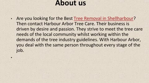 Get The Best Tree Removal in Shellharbour.