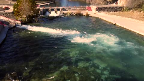 Comal River Dam - Drone Video