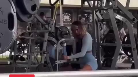 your ex-girlfriend at the gym