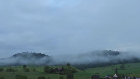 Fog Flying On Hills