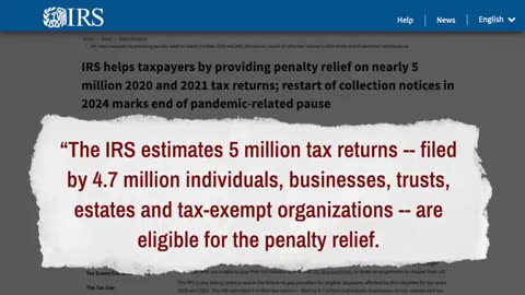 Facts Matter with Roman Balmakov - IRS Waives $1 Billion in Penalties for Taxpayers
