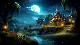 Enchanted Fairy Village Forest Whispers Sounds & Soft Flute