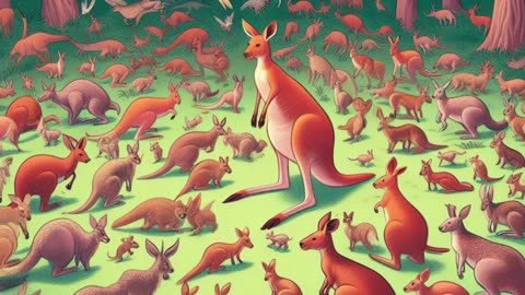 "Kip the Kangaroo's Hilarious Comedy Show: A Forest Full of Laughter!"