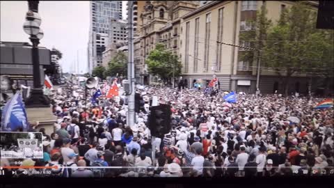 Media report 1000 at Melbourne Protest