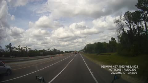 Car Takes Spectacular Tumble on Interstate