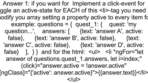 Angular 2 ngForIteration gt clickevent doesn180t works on single ArrayEntry of ngFor