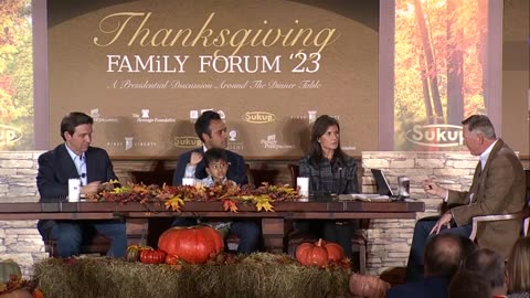Ron DeSantis Speaks At The Family Leader Thanksgiving Forum