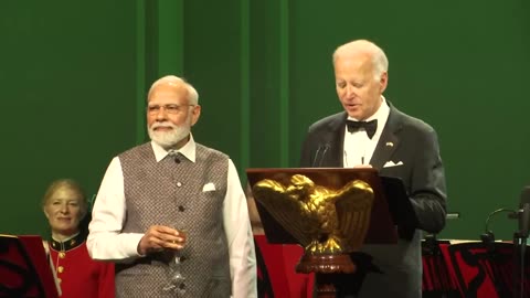 PM Modi, President Biden raise the toast at the State Dinner hosted at the White House