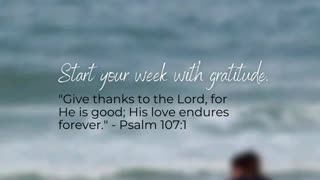 Gratitude transforms our Mondays into blessings. Start your week with a thankful heart! 🙏