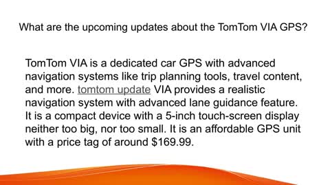 tom tom update